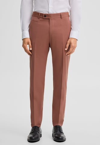 Regular Pantalon à plis STRELLSON en bronze : devant