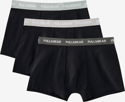 Pull&Bear Boxers en gris / kaki / vert pastel / noir, Vue avec produit