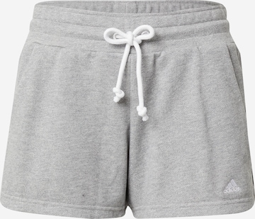 ADIDAS SPORTSWEAR Regular Workout Pants in Grey: front