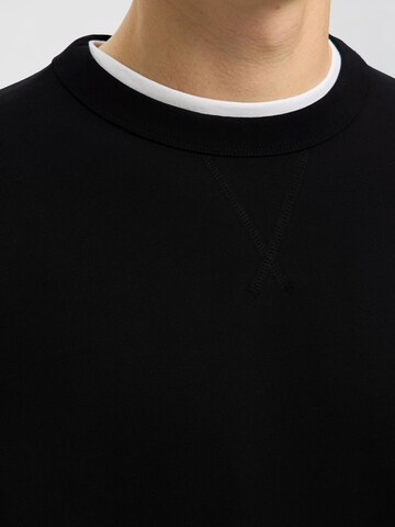 SELECTED Sweatshirt i sort