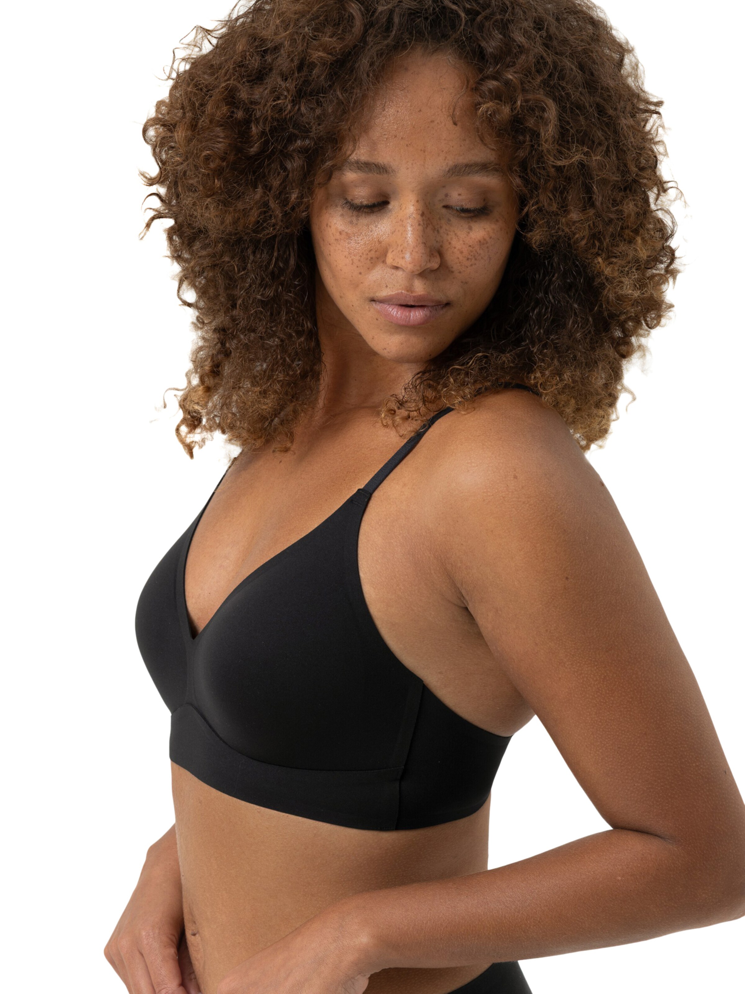 Mey Triangle Bra in Black