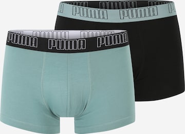 PUMA Boxerky – zelená: přední strana