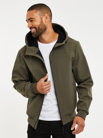 Threadbare Between-season jacket 'Nerston' in Green: front