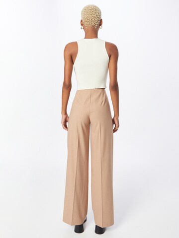 UNITED COLORS OF BENETTON Wide Leg Hose in Beige