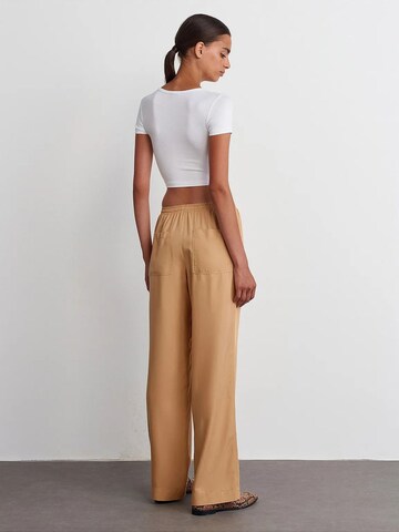 Dilvin Wide Leg Hose 'Hose'‌ in Braun