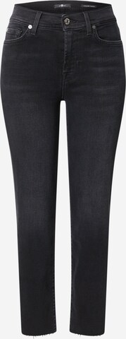 7 for all mankind Regular Jeans in Black: front