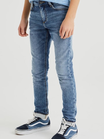 WE Fashion Skinny Jeans i blå: forside