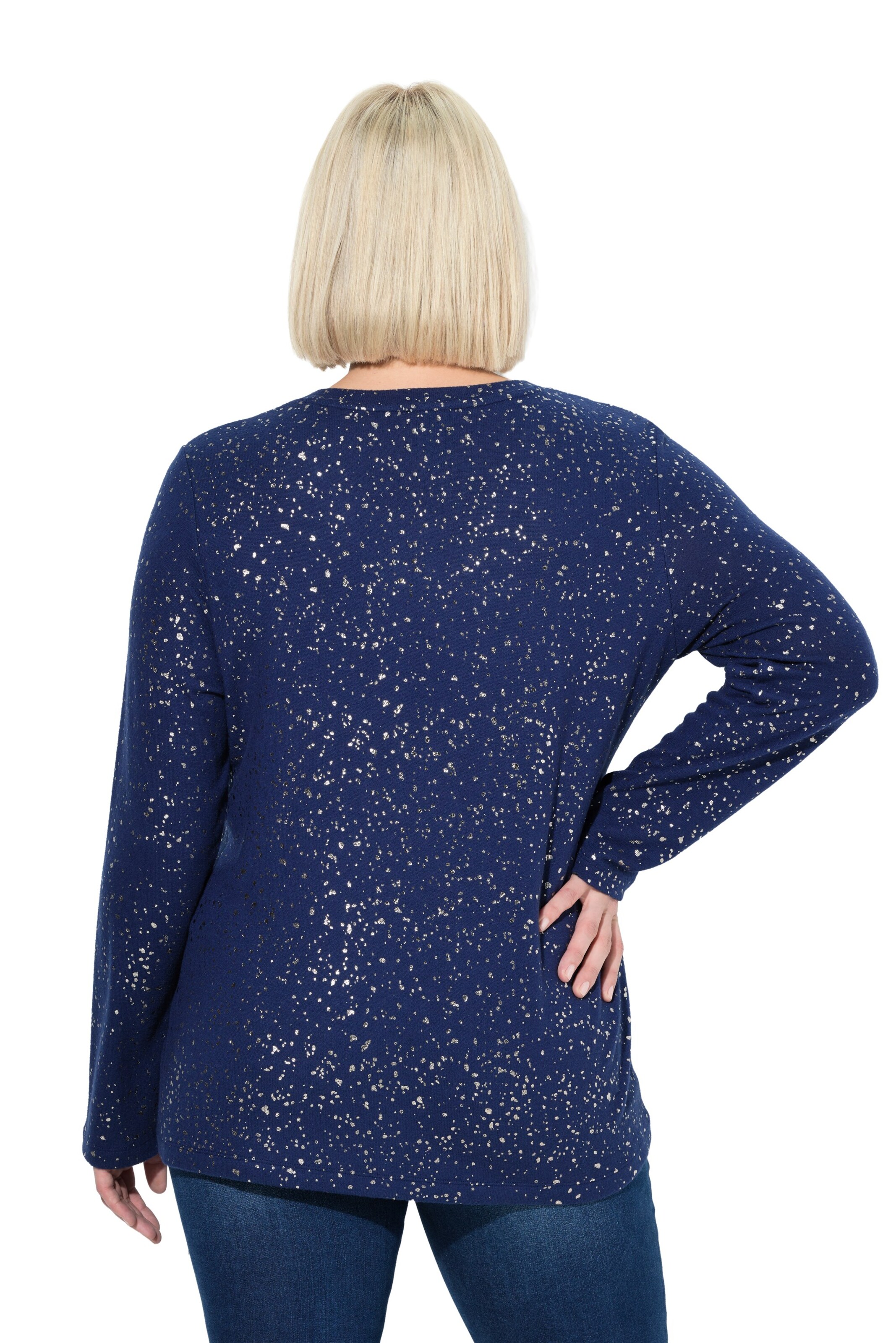 Ulla Popken Sweatshirt in Blue