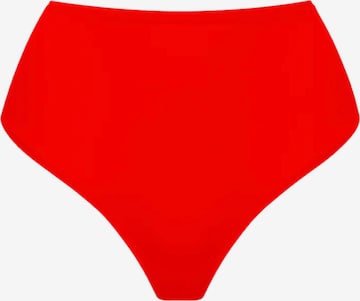 cfab (formerly creamy fabrics) - Braga 'Hight-Waist Tanga' en rojo: frente