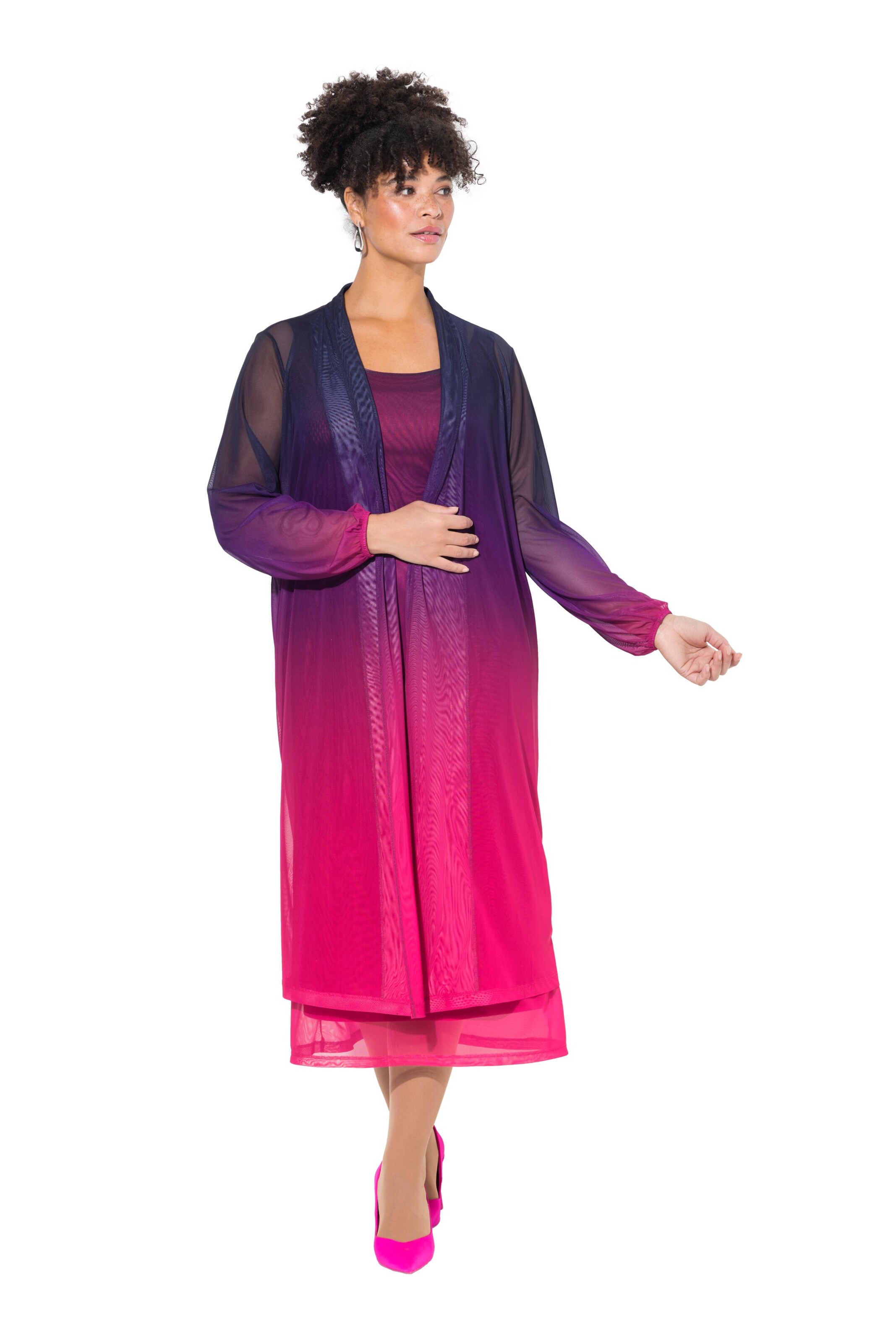 MIAMODA Between-Season Jacket in Pink: front