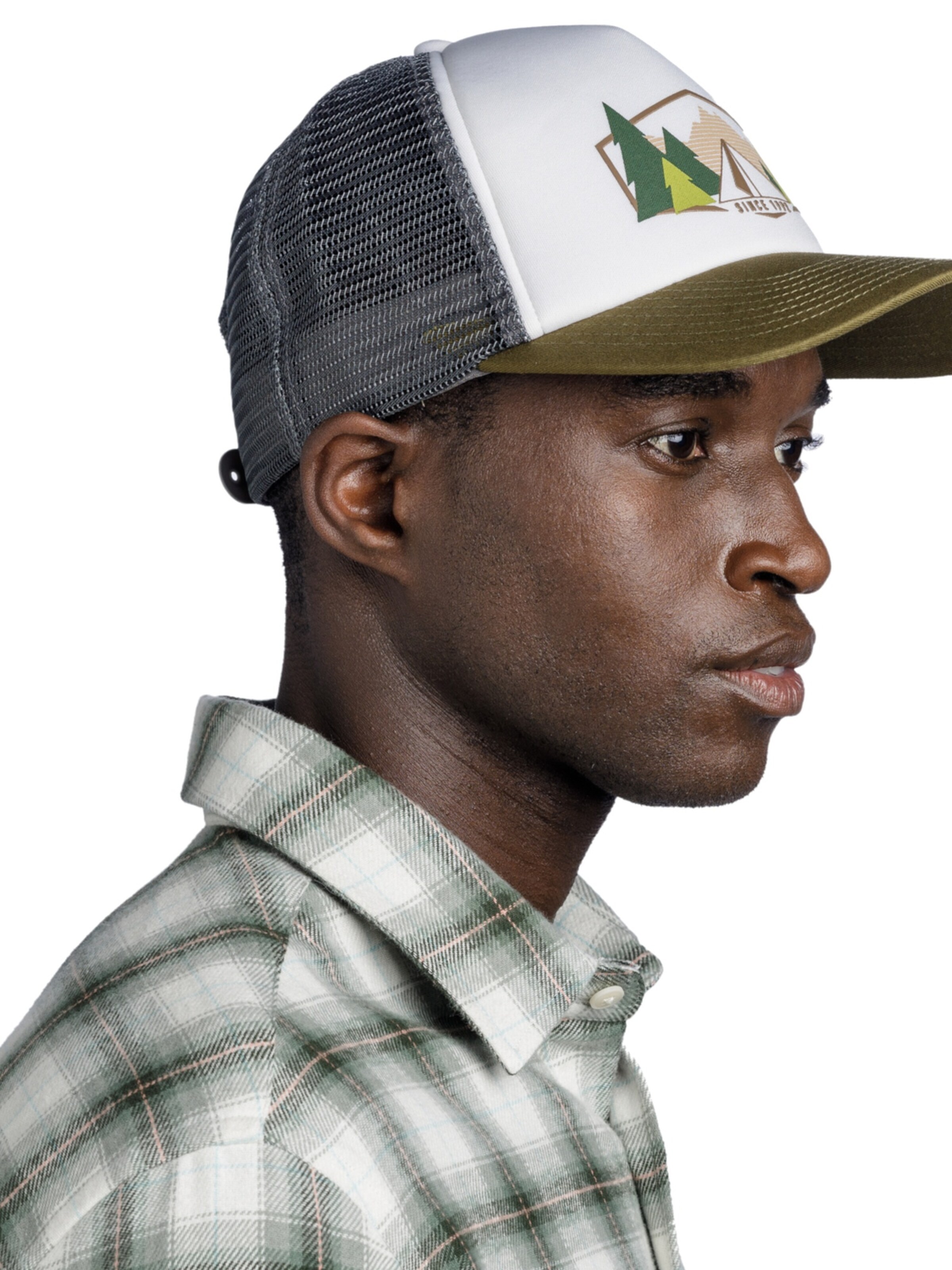 Casquette 'Buff Trucker Cap' BUFF en blanc