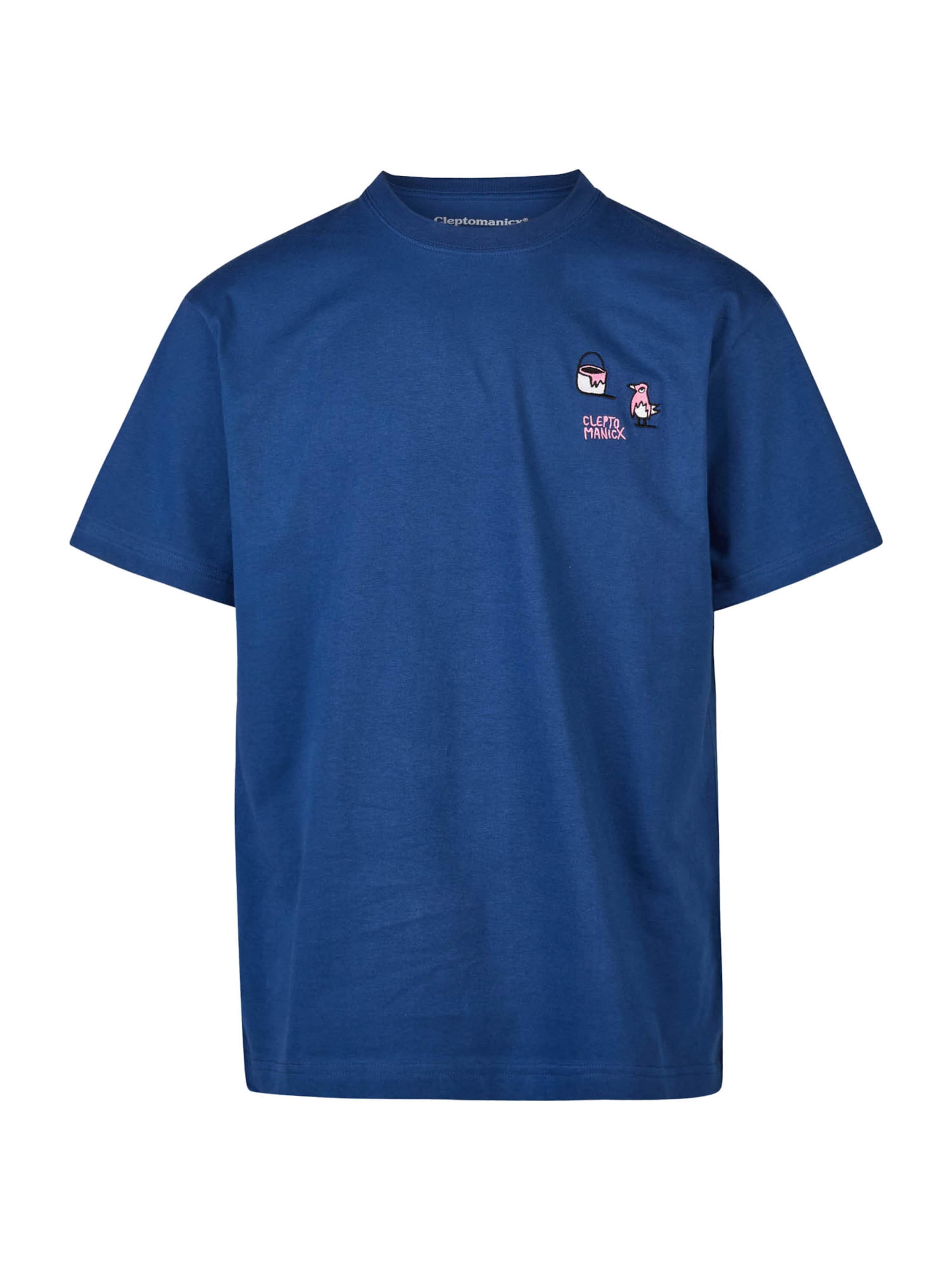 Cleptomanicx Shirt 'Painters' in Blue: front