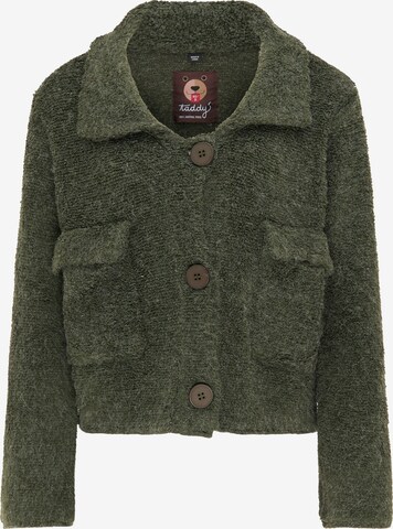 Cardigan taddy en vert : devant