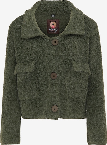 Cardigan taddy en vert : devant