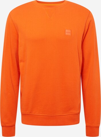 BOSS Sweatshirt 'Westart' in Orange: front