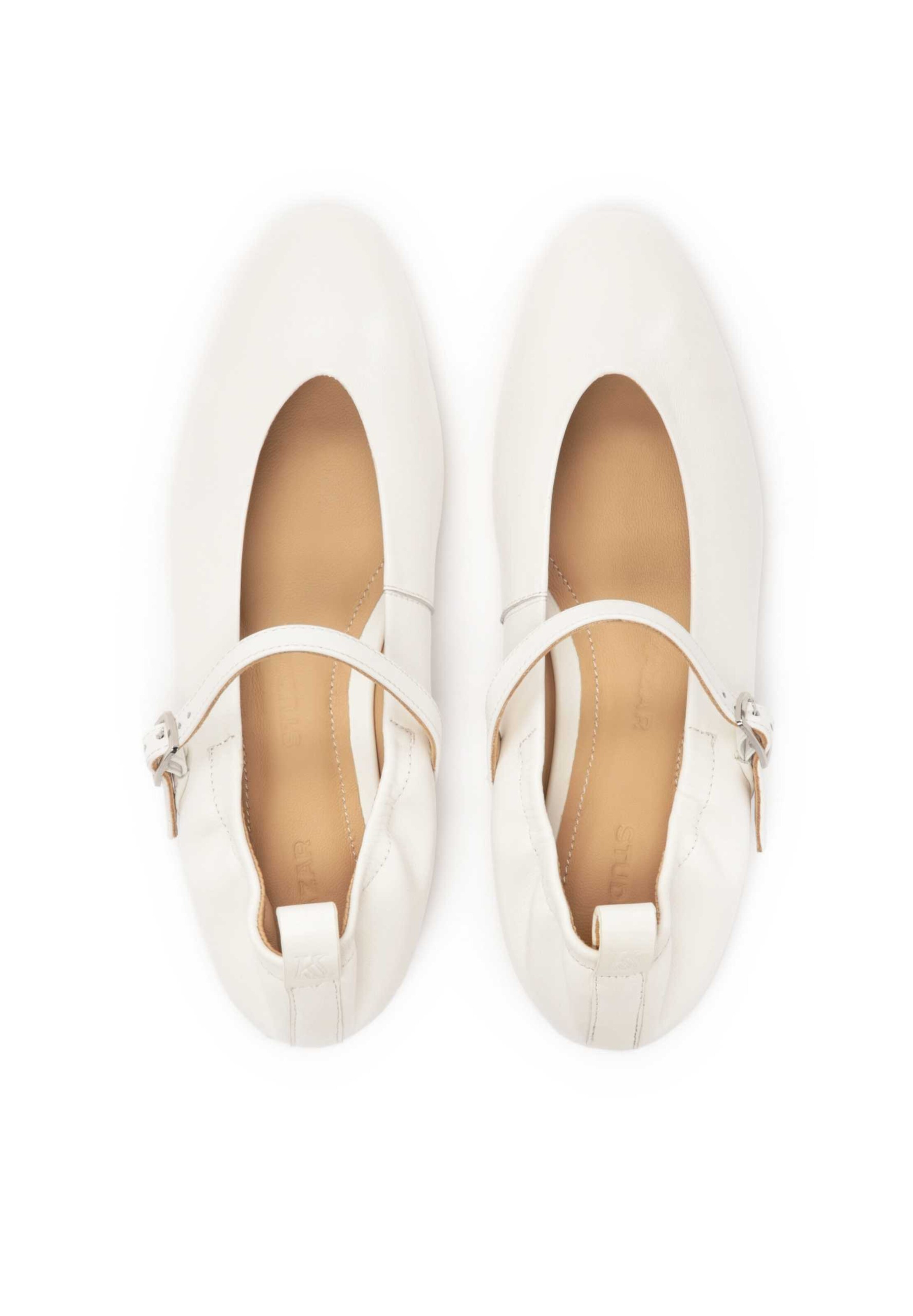 Ballerina con cinturino di Kazar Studio in bianco