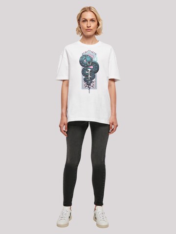 T-shirt oversize 'Harry Potter Neon Nagini' F4NT4STIC en blanc