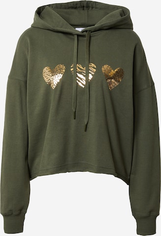 ABOUT YOU Sweatshirt 'Nicky' in Green: front