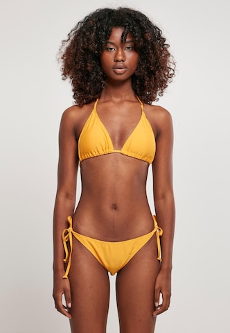 Urban Classics Triangel Bikini in Oranje: voorkant