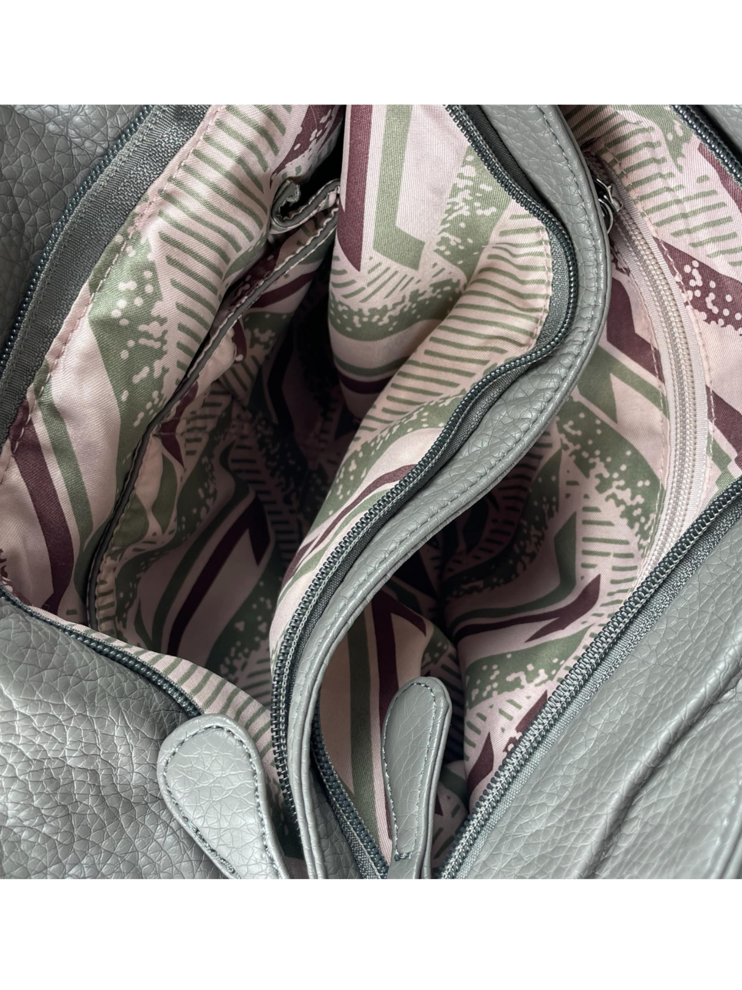 Borsa a mano di Kumixi in grigio