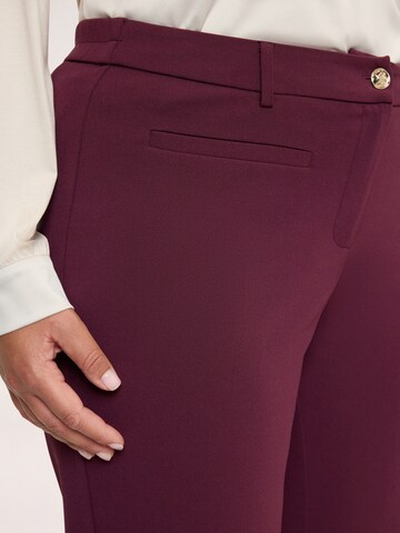Coupe slim Pantalon Fiorella Rubino en rouge