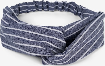 styleBREAKER Haarschmuck 'Haarband mit Streifen Muster und Twist Knoten' in Blau: Vorderseite