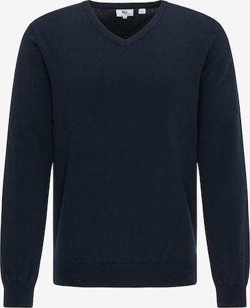 Pull-over Mo ESSENTIALS en bleu : devant