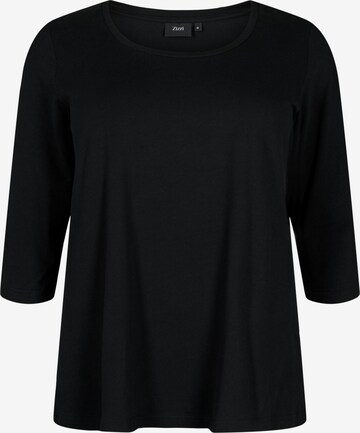 T-shirt Zizzi en noir : devant