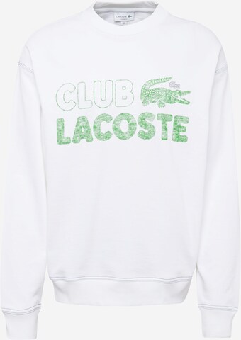 LACOSTE - Sudadera en blanco: frente