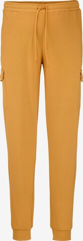 Boston Park Tapered Cargo Pants in Yellow: front
