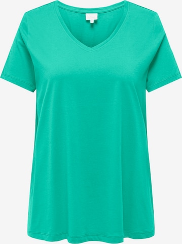 ONLY Carmakoma Shirt 'BONNIE' in Groen: voorkant