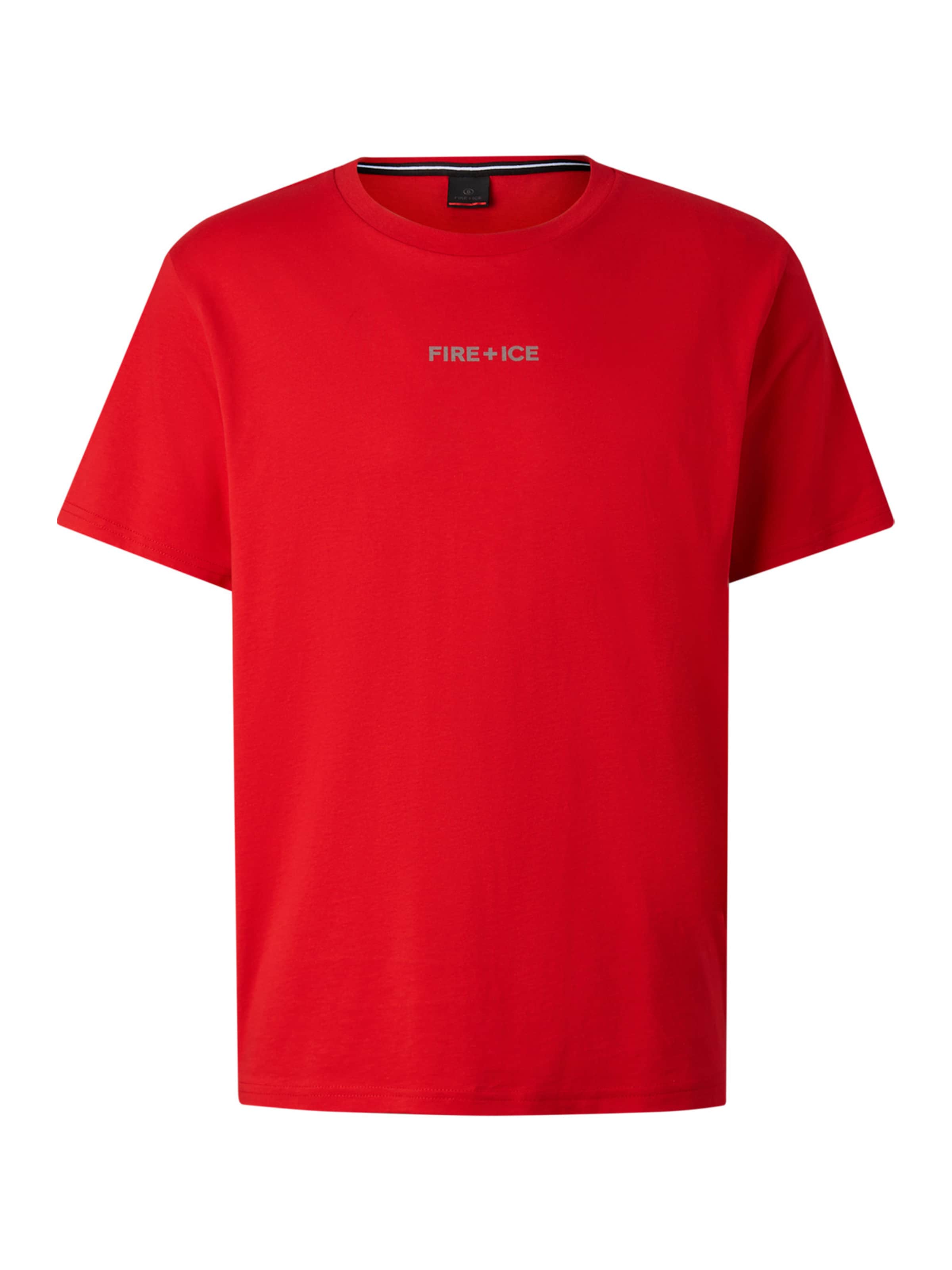Bogner Fire + Ice T-Shirt 'Mick' in grau / rot, Produktansicht