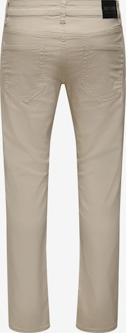 Only & Sons Normalny krój Spodnie 'LOOM' w kolorze beżowy