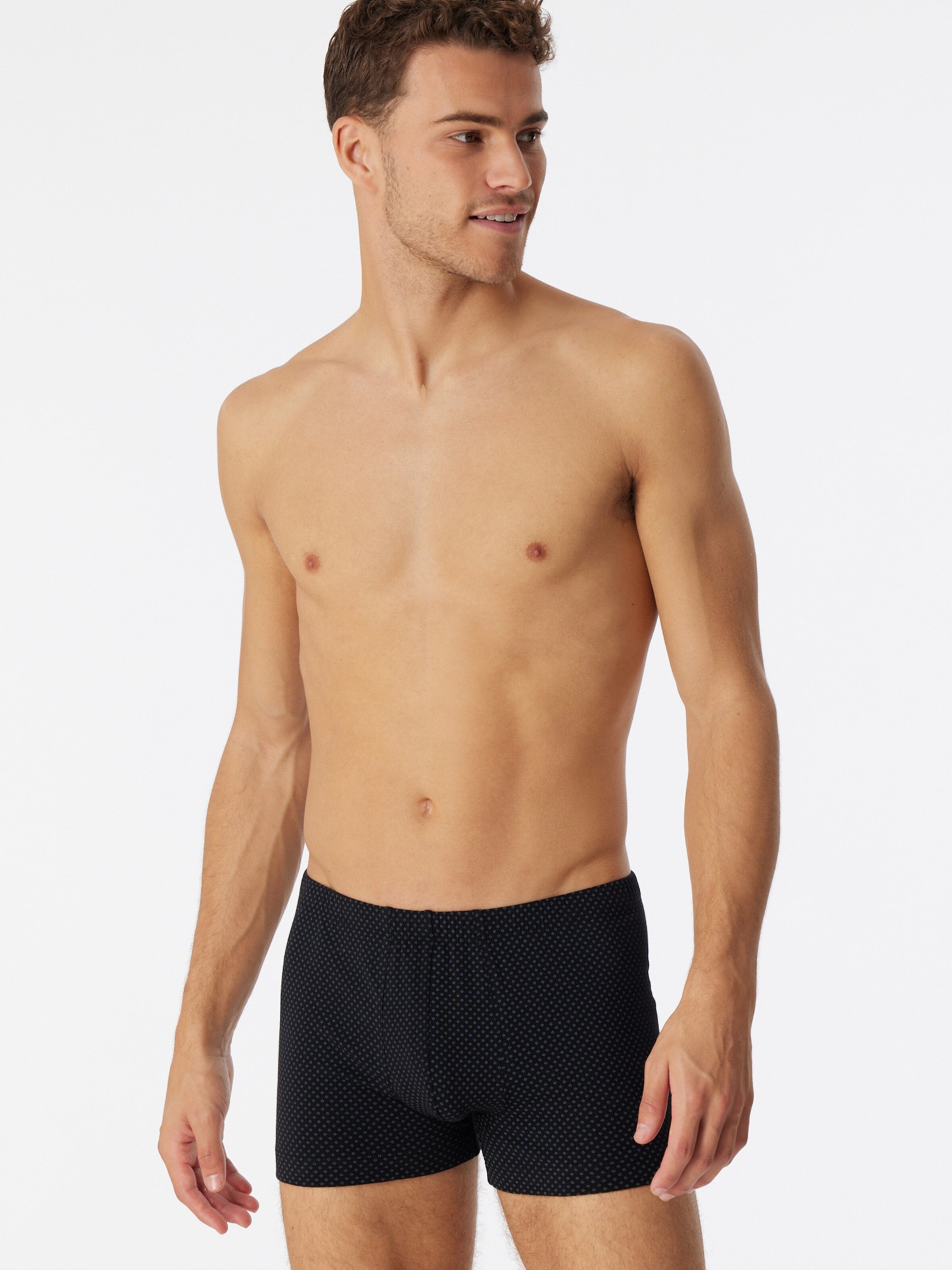 SCHIESSER - Calzoncillo boxer ' Cotton Casuals ' en negro