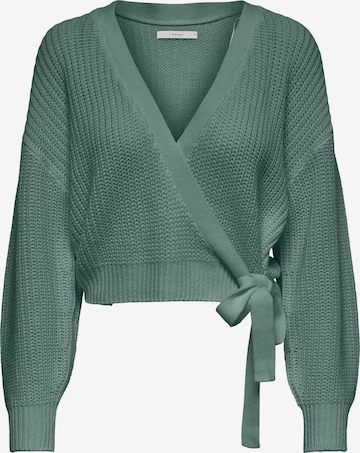 ONLY Knit Cardigan 'Breda' in Green: front