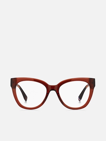 TOMMY HILFIGER Zonnebril 'Tommy Hilfiger TH 2054 Black havana 52/19/140 WOMAN Eyewear Frame' in Rood