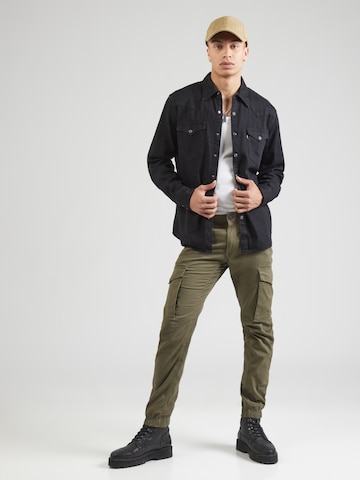Coupe slim Pantalon cargo 'JJIPaul JJFlake' JACK & JONES en vert