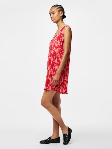 PIECES Jurk in Rood