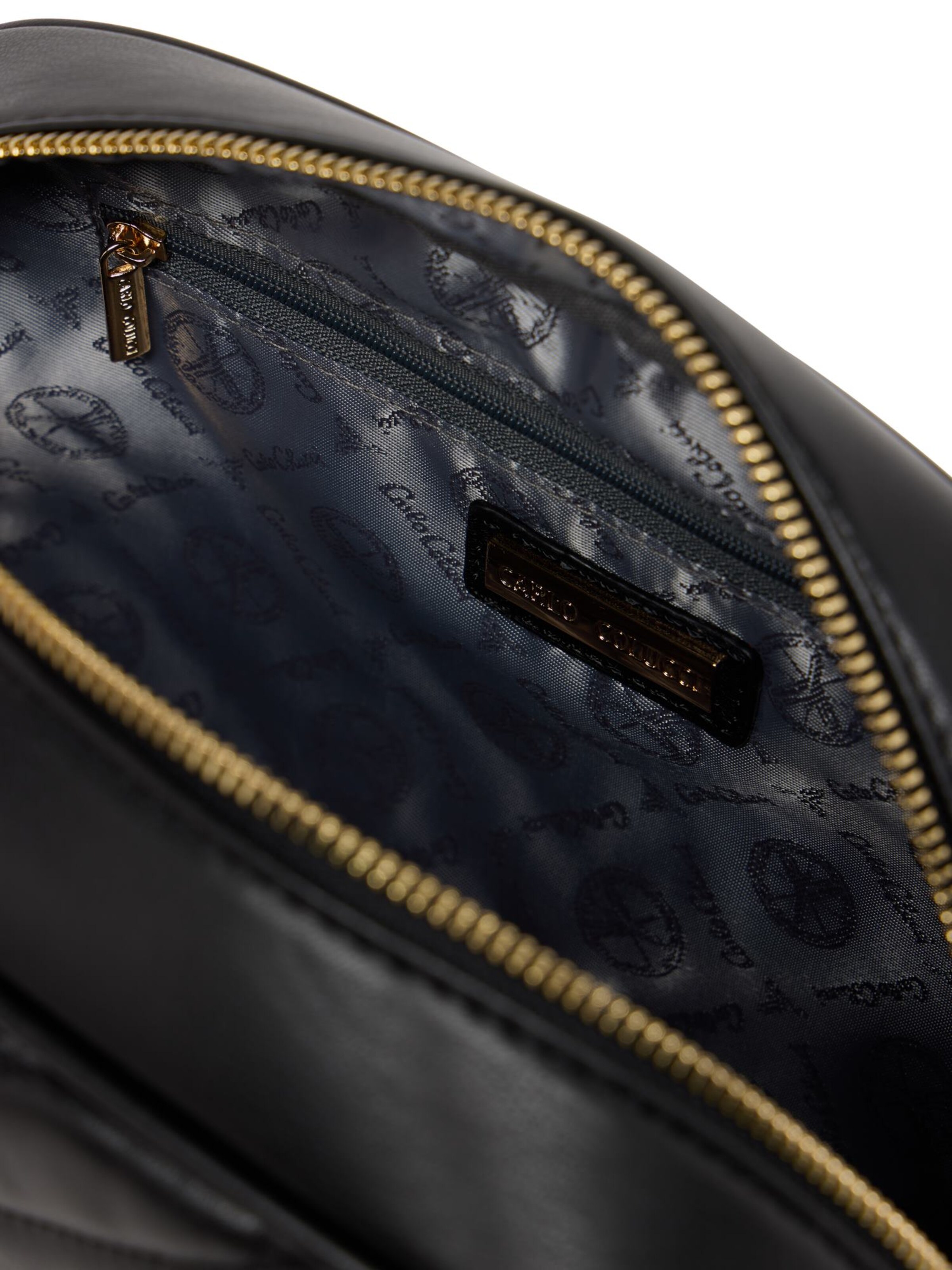 Carlo Colucci Kulturtasche 'Doga' in Schwarz