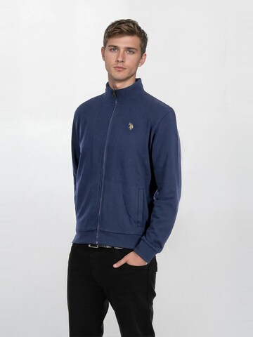 U.S. POLO ASSN. Sweatvest in Blauw