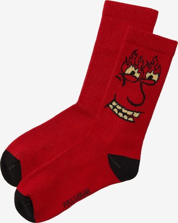 Pull&Bear Ponožky – červená: přední strana