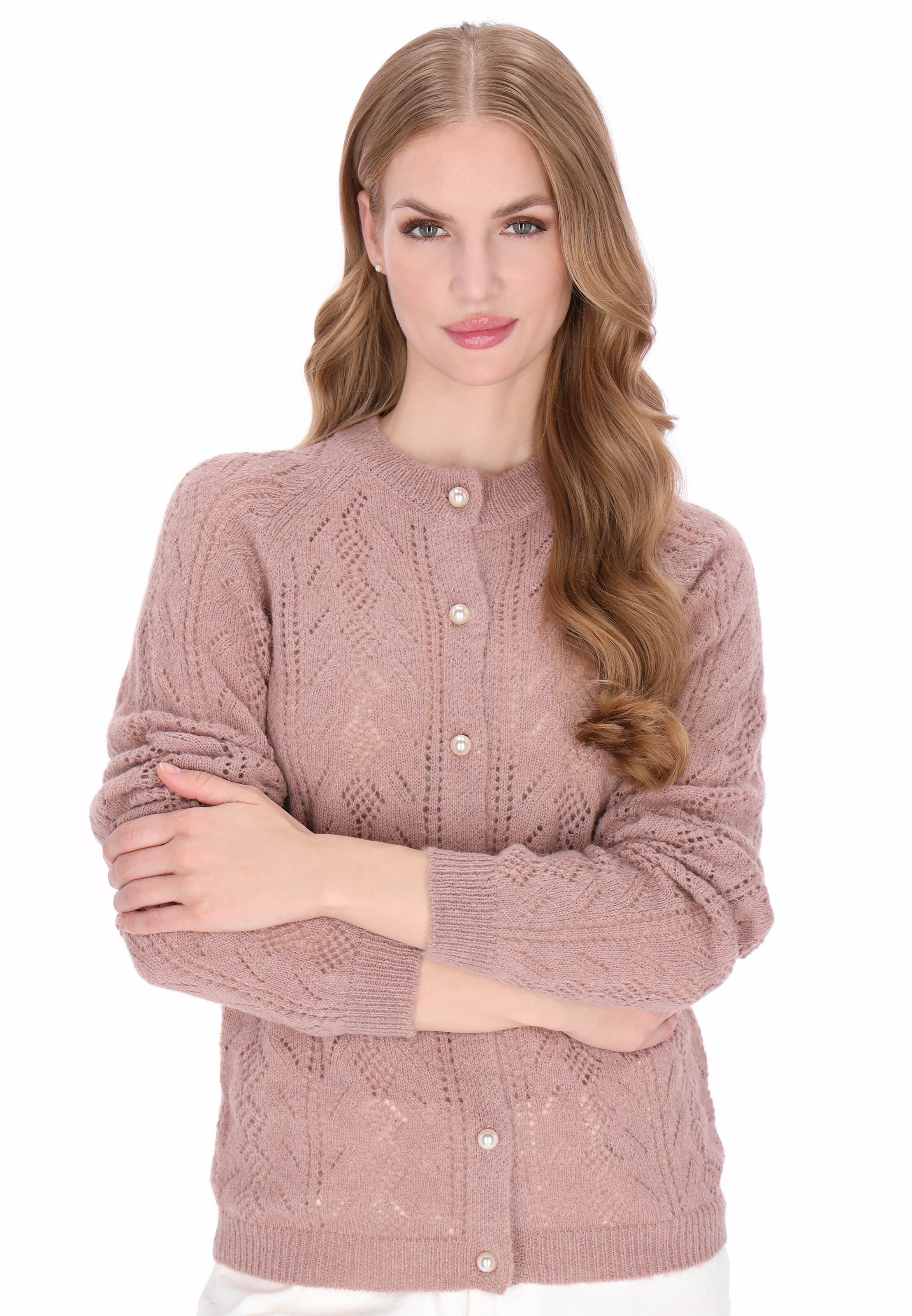 DreiMaster Vintage - Cárdigan 'Vintage' en lila: frente