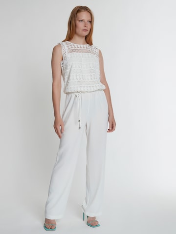 Ana Alcazar Jumpsuit ' Kabara ' in White: front