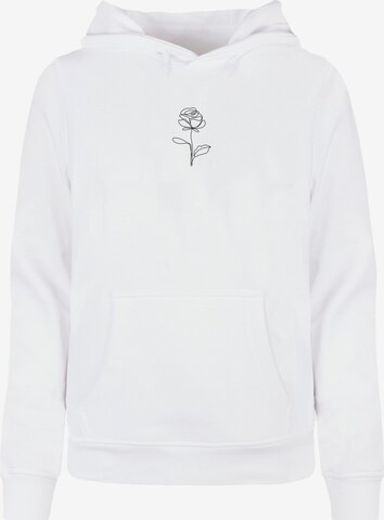 Merchcode Sweatshirt 'Rose' in Wit: voorkant