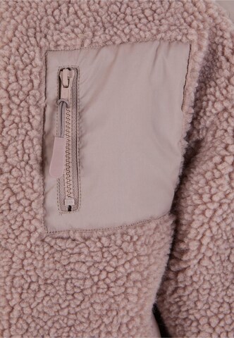 Urban Classics Fleece Jacket in Pink