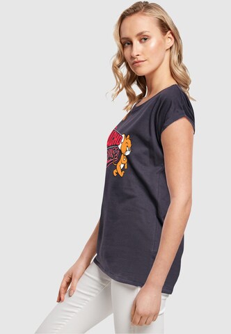 ABSOLUTE CULT Shirt 'Tom and Jerry - Macho Mouse' in Blauw