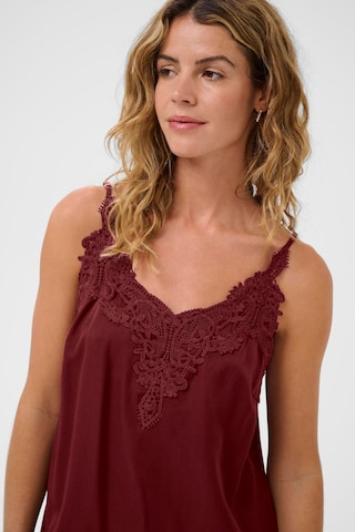 Cream Top 'Anna' in Rood