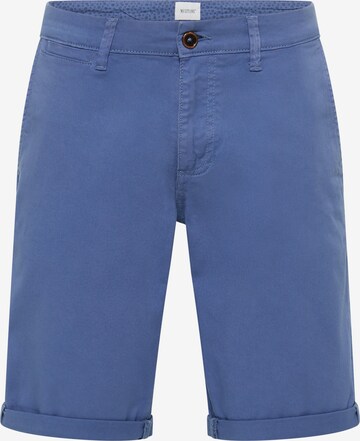 MUSTANG Chino Pants in Blue: front