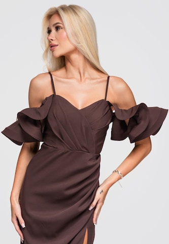 Ombre Abendkleid in Braun