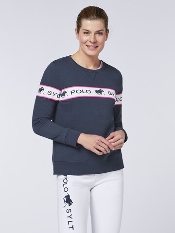 Polo Sylt Sweatshirt in Blue: front